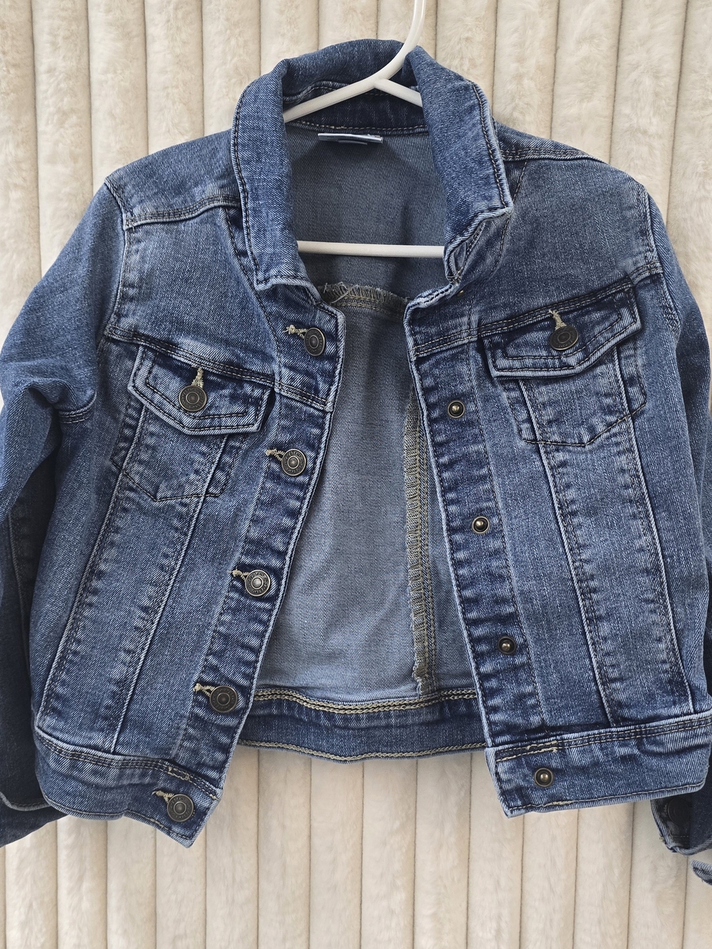 jumping beans Distressed Blue Denim Jacket for Kids